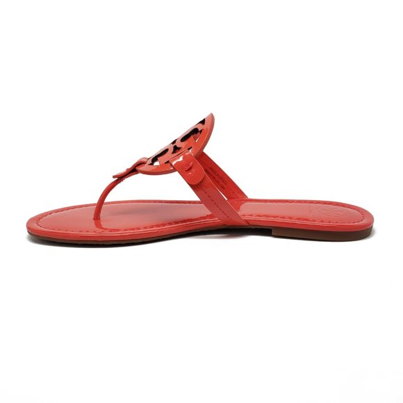 Tory Burch Miller Patent Leather Sandals in Red - Picture 5 of 10